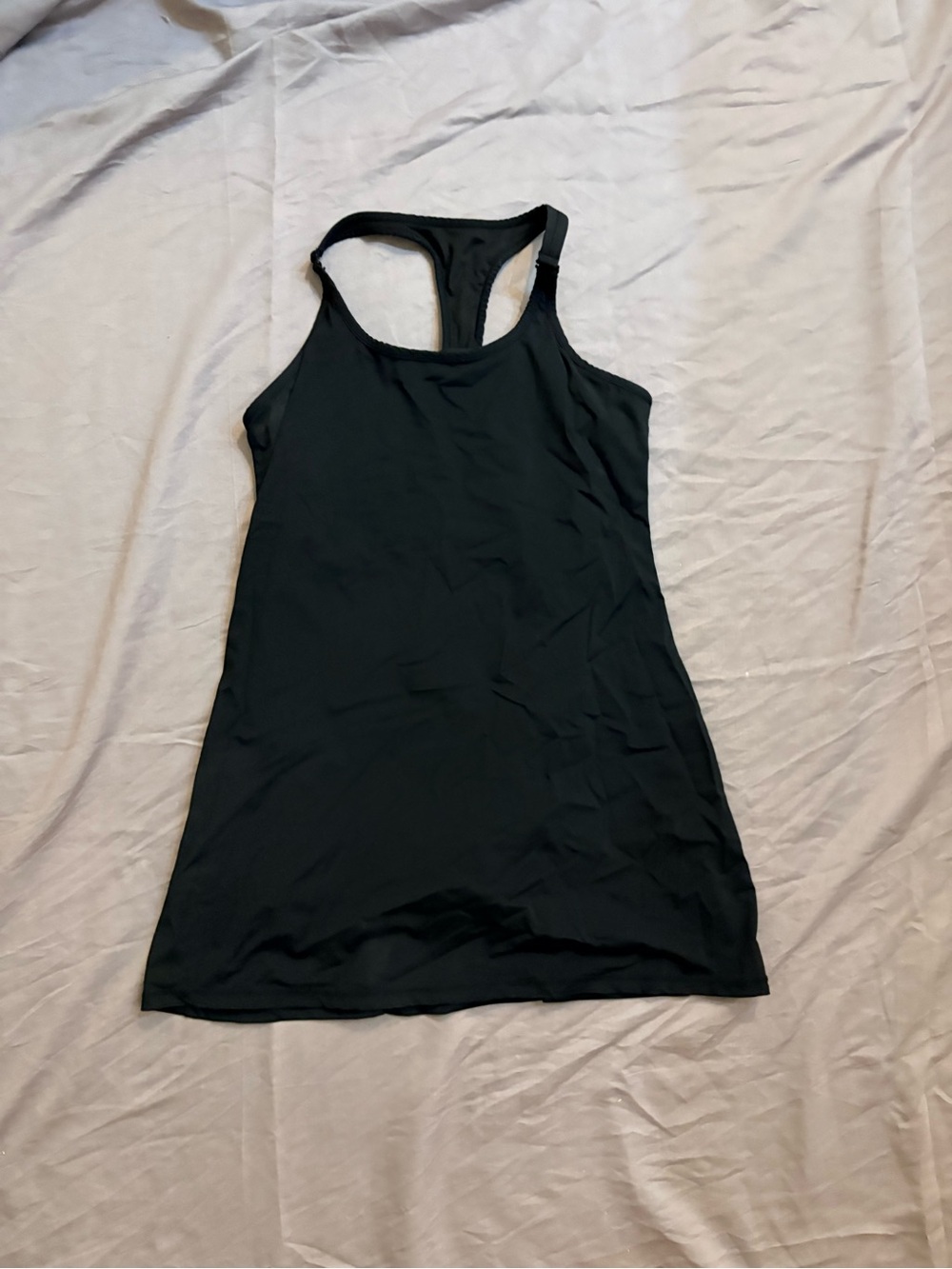 Black Racerback Tank Top activewear dress - Women